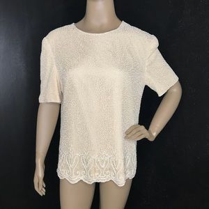 Gorgeous Beaded Vintage Blouse